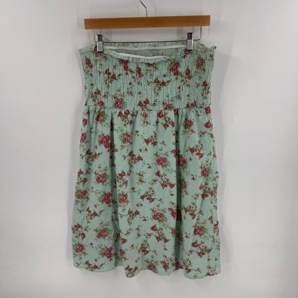 Wet Seal Y2K Floral Smocked Tube Dress with Pockets Size XL Description: - Picture 2 of 9
